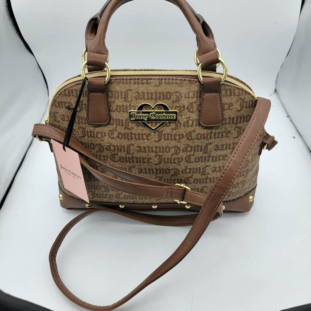 Juicy Couture Chestnut Glam Dome Tote Bag Purse Y2K 2000s New Women's